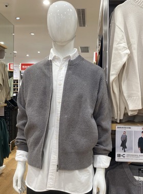 M479731 日系秋冬男装女装圆领针织开衫长袖毛衣毛衫外套纯色