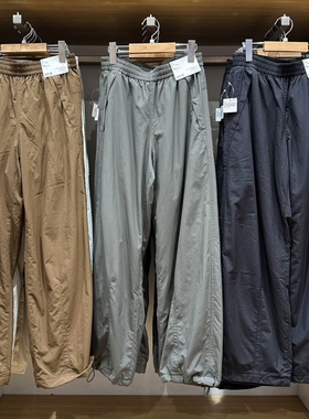 M479402女装保暖休闲长裤/休闲裤裤子25秋冬新款松紧腰加绒直筒裤