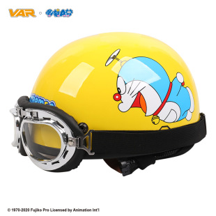通用安全帽 VAR新国标3C认证哆啦A梦电动摩托车头盔男电瓶车女四季