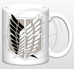 包邮-进击的巨人/调查兵团徽章/马克杯/定制变色水杯子/周边