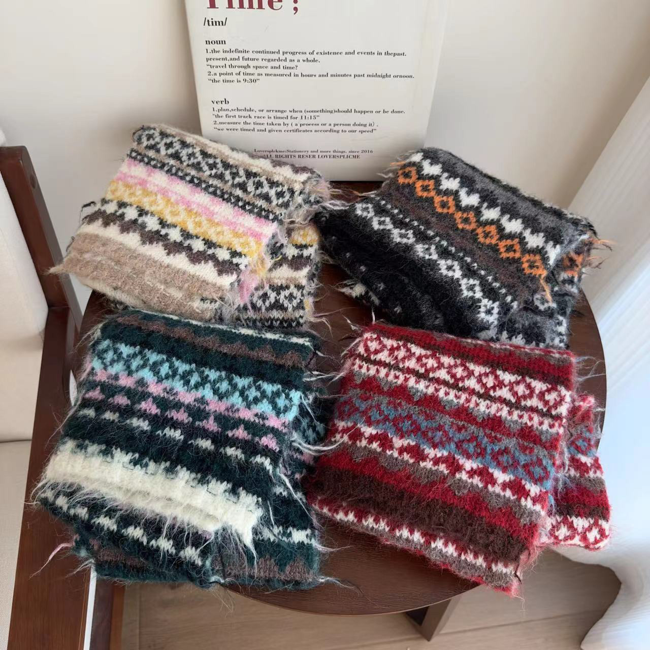 Partyme手工民族风复古提花复古针织围巾女秋冬加厚保暖彩色围脖,服饰配件/皮带/帽子/围巾,围巾/丝巾/披肩,淘宝优惠券,粉丝福利购,淘宝优惠卷