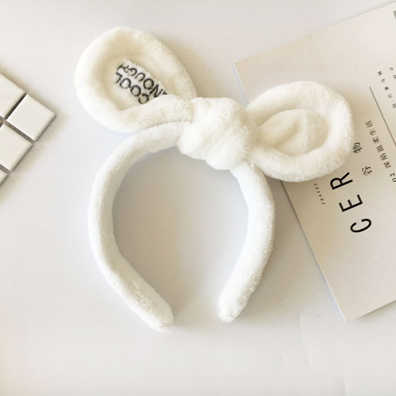 网红明星发捆发箍无痕头颅洗脸防滑压发可爱兔字母刺绣蝴蝶结发卡