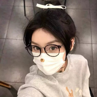 复古豹纹眼镜女近视可配度数高级感玳瑁方圆脸显脸小素颜大框眼睛