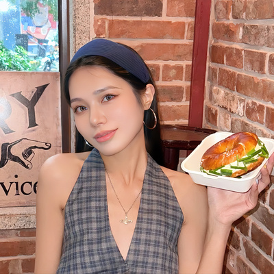 宽度5cm针织洗脸发箍女健身运动风加宽坑条高级感发卡防滑带齿