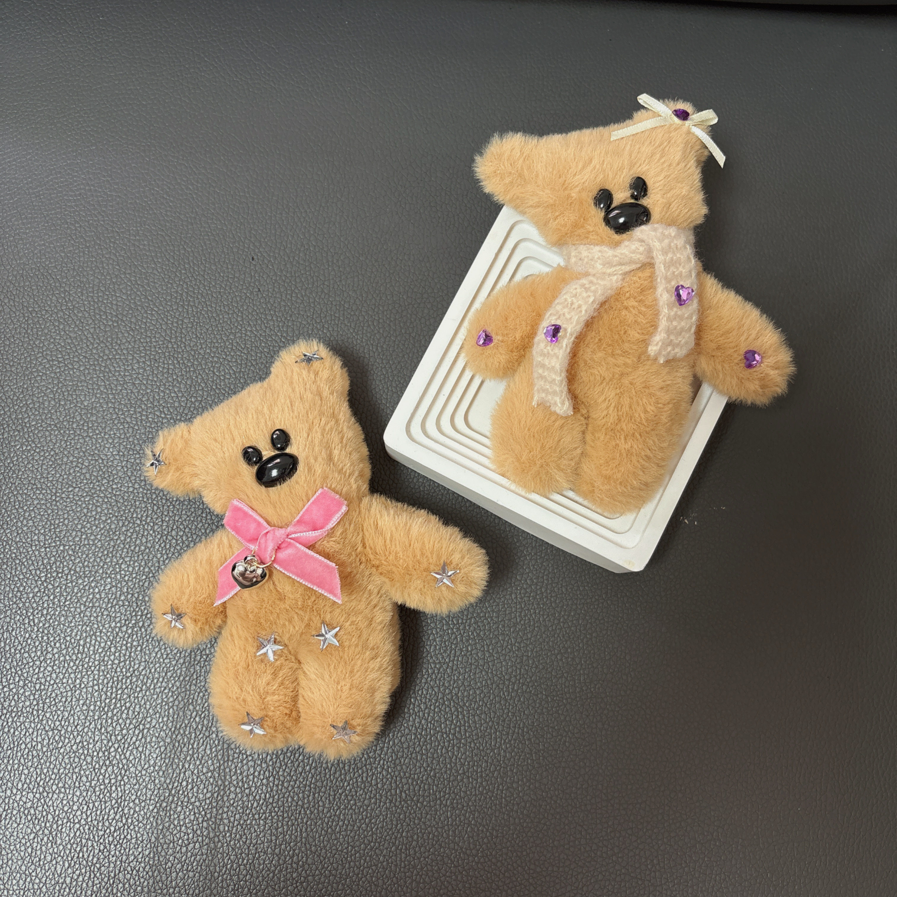 超大号小熊搞怪发夹可爱小熊毛绒秋冬掰掰夹发饰女bb夹洗脸刘海