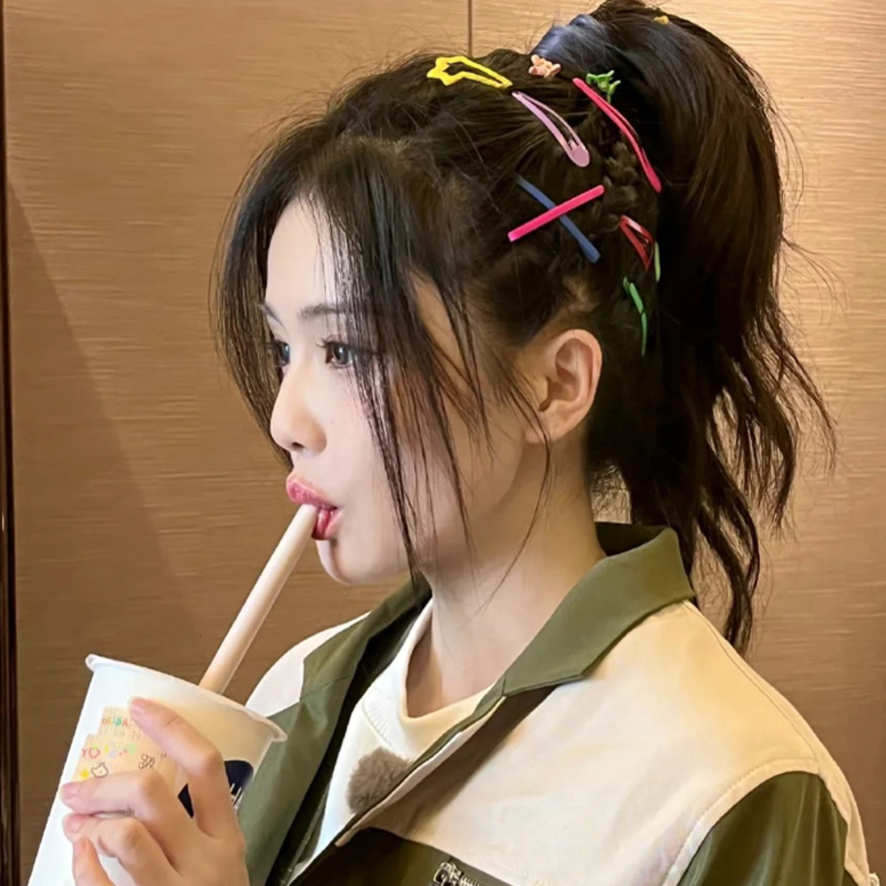 白露同款彩色ins发夹bb夹侧边夹