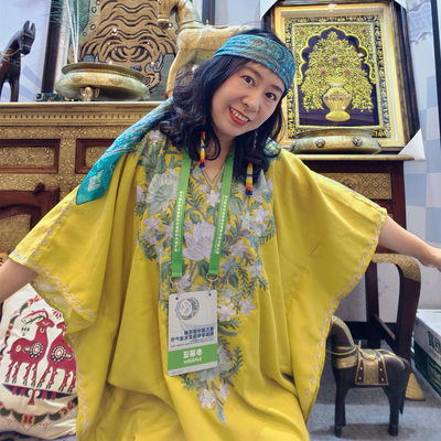 花朵刺绣卡夫坦两件套 I 糖果色中东风袍子Kaftan吉普赛风三毛