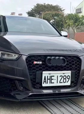 适用于08-20款奥迪A5改装RS5中网前后包围保险杠后唇尾喉排气侧裙