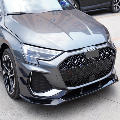 奥迪A3改装RS3前杠中网包围排气