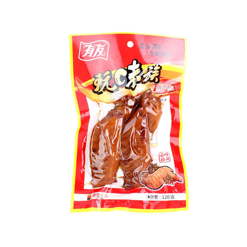 有友卤香鸡翅120g*2袋火鸡翅尖卤味鸡翅膀鸡肉即食熟食零食小吃