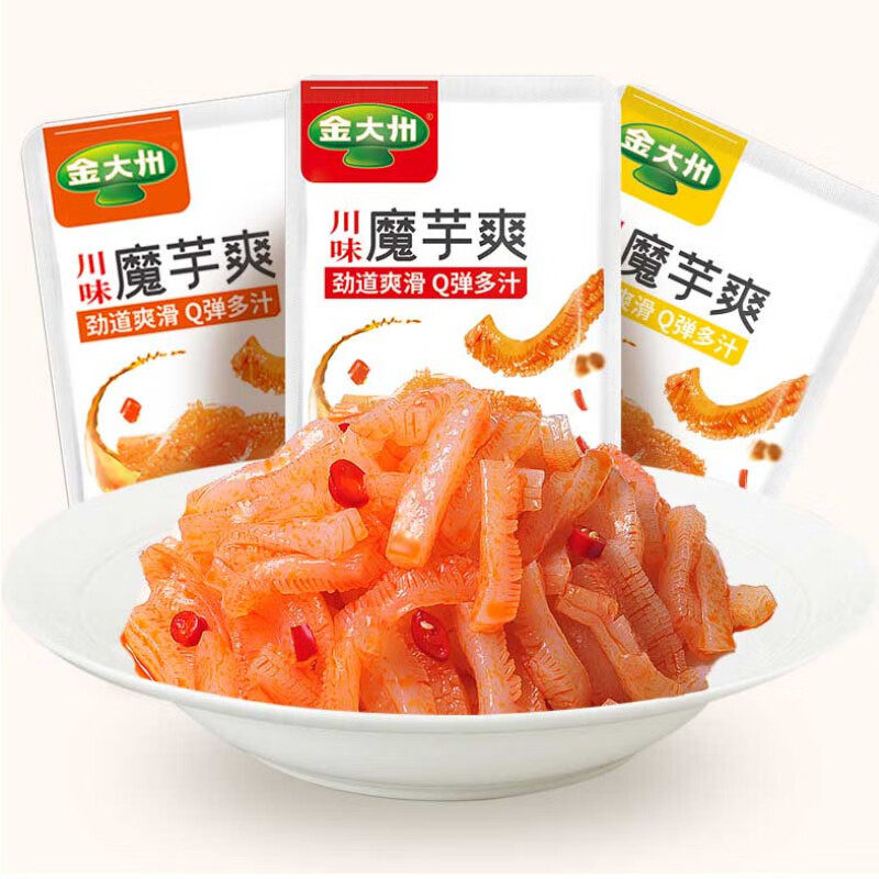 四川金大洲香辣魔芋素毛肚散装称重500g麻辣小包装零食小吃