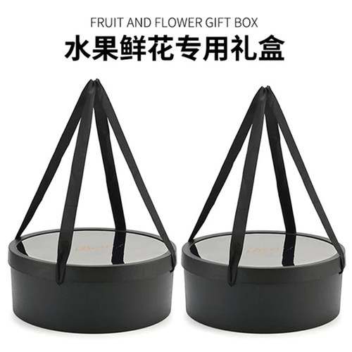 圆形透明开窗花盒玫瑰防水花盒