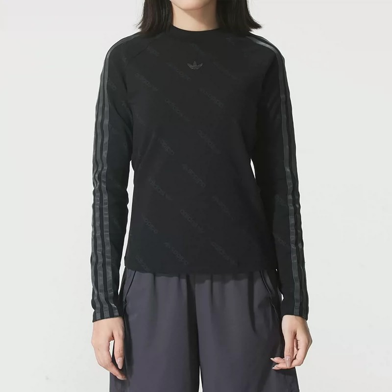 Adidas/阿迪达斯正品三叶草女士长袖T恤经典宽松圆领卫衣KS6109