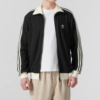 阿迪达斯男女款防风立领休闲夹克