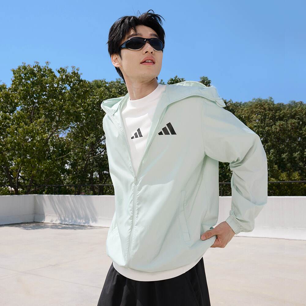 adidas阿迪达斯防晒衣男女运动速干外套舒适百搭长袖夹克KA9291