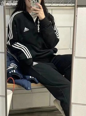 阿迪达斯正品男女套装2026新款经典百搭休闲运动两件套正品KC6986