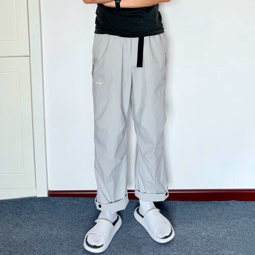 阿迪达斯男透气直筒休闲工装长裤