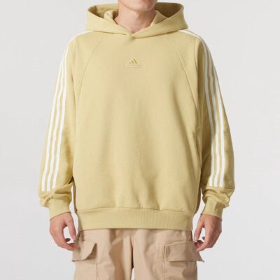 adidas阿迪达斯男子2026春季新款宽松连帽运动休闲纯棉卫衣JI6635