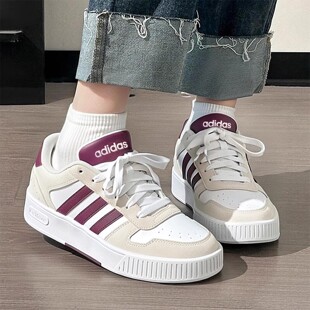 「小锯齿」阿迪达斯鞋子男款新款 D-PAD灰色透气休闲板鞋女JR8324