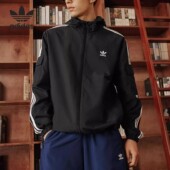 阿迪达斯三叶草男女同款 外套新款 梭织防风衣复古爬山速干衣KB1945