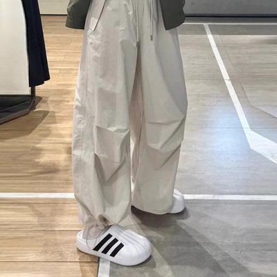 阿迪达斯三叶草男工装裤透气