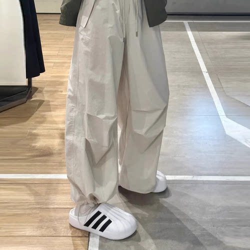 阿迪达斯三叶草男工装裤透气
