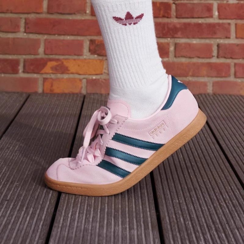 阿迪达斯三叶草男女鞋STADT新款清澈粉低帮运动德训鞋板鞋JR9552,运动鞋new,运动休闲鞋,淘宝优惠券,粉丝福利购,淘宝优惠卷