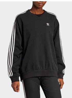 Adidas/阿迪达斯正品三叶草女士保暖经典宽松圆领卫衣JD0891