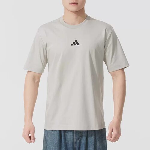 Adidas阿迪达斯正品夏季男款2026新款针织透气圆领运动短袖JF3255