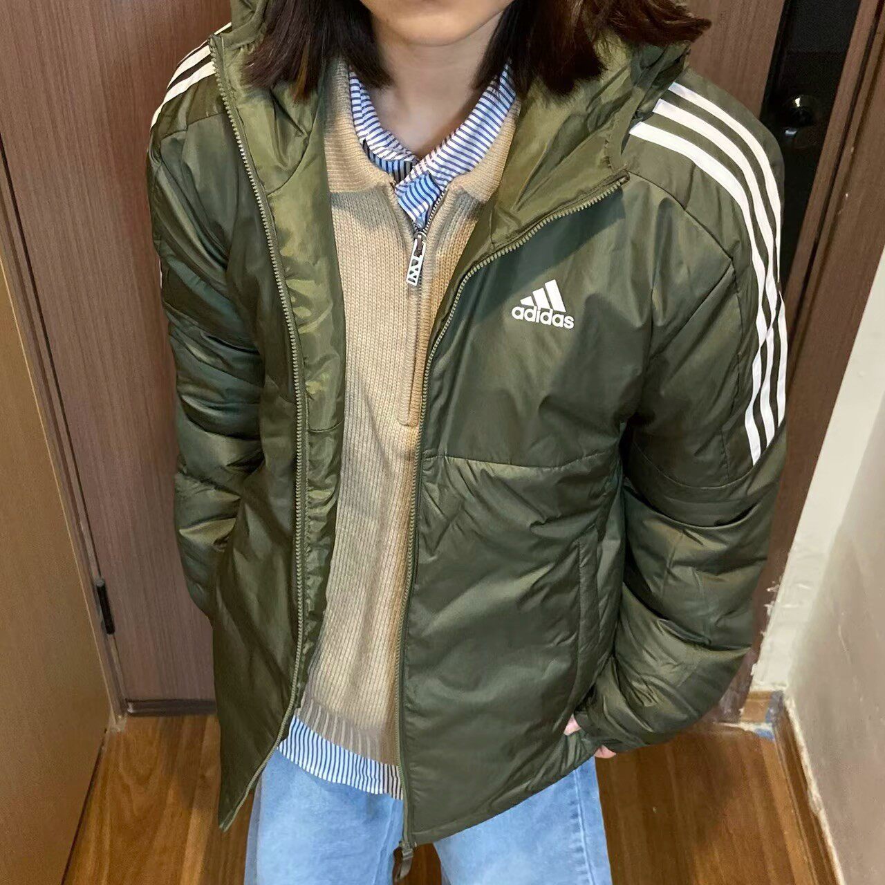 阿迪达斯2026新款棉服男女保暖户外运动服加厚外套大码棉服KF6756