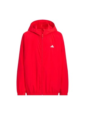 adidas夹克 WOVEN JACKET 舒适时尚潮流白搭 红色KC8463
