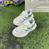 低帮运动鞋 三叶草小童魔术贴透气经典 JR7998 阿迪达斯正品 Adidas