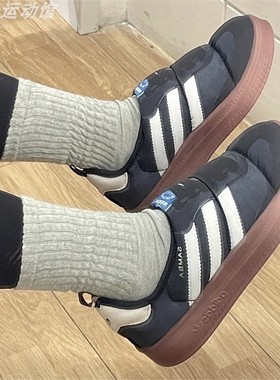 阿迪达斯三叶草PUFFYLETTE男女同款保暖棉鞋一脚蹬面包鞋HP6700