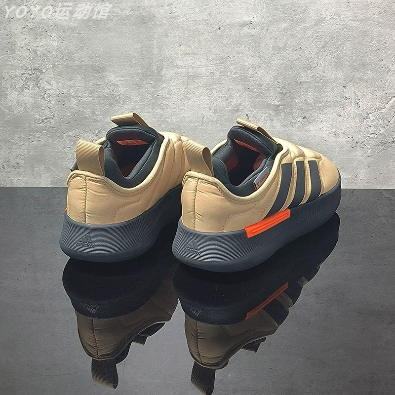 阿迪达斯男女保暖一脚蹬运动棉鞋