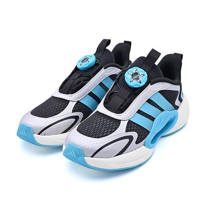 阿迪达斯童鞋男2026新款中童跑步鞋女童夏季旋钮儿童运动鞋JQ6718