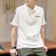 男polo衫 棉质翻领宽松上衣大码 夏季 正品 体恤 新款 阿迪达斯白色短袖