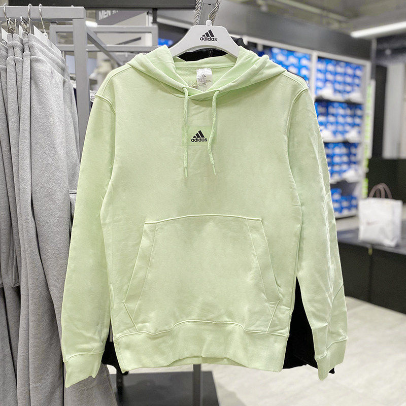 Adidas阿迪达斯卫衣男女春季纯色运动服宽松圆领套头衫正品HE4359