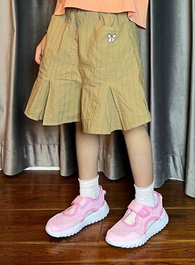 Adidas/阿迪达斯正品2026小童轻便透气经典魔术贴休闲鞋IH8734