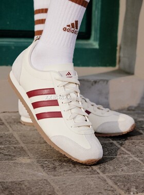 Adidas/阿迪达斯 VS JOG 2.0 男女同款T头复古休闲德训鞋 JS4462