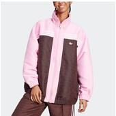 三叶草女士经典 Adidas 阿迪达斯正品 立领拼接宽松外套JN8301