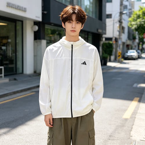 Adidas/阿迪达斯外套男秋季正品2026新款运动上衣休闲夹克KC6011