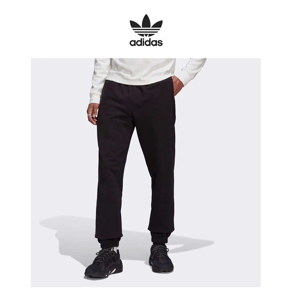 阿迪达斯三叶草男裤2023春季新款运动裤休闲训练束脚长裤HK2866