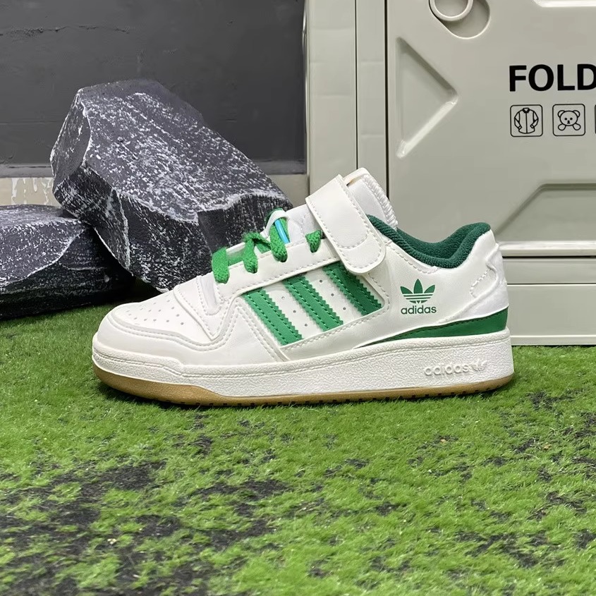 阿迪达斯三叶草儿童鞋FORUM小白鞋秋冬新款儿童运动板鞋IG0720
