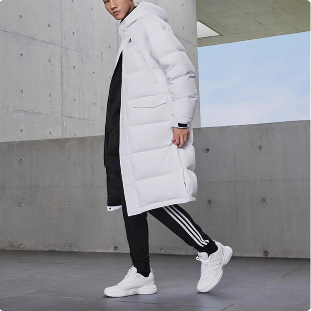 Adidas阿迪达斯正品2025冬季新款男士长款保暖休闲羽绒服IV7559