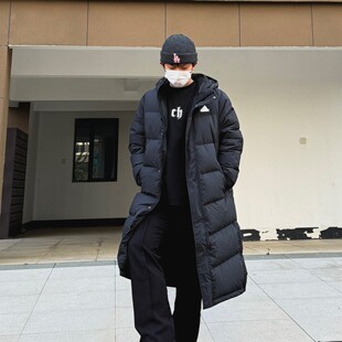 Adidas阿迪达斯男女正品冬季新款长款保暖情侣款休闲羽绒服KF6741