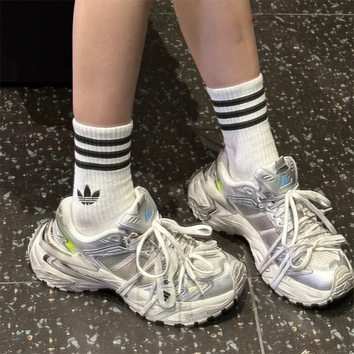 Adidas阿迪男女XLG STORM EDGE做旧轻机甲老爹鞋休闲跑步鞋JQ1667