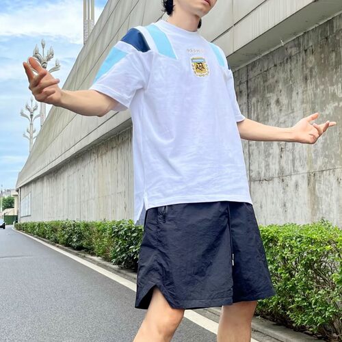 阿迪达斯AFA EQT TEE男子阿根廷队足球休闲文化纯棉针织T恤KG2288