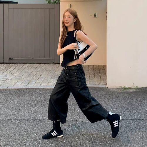 adidas三叶草Jennie同款Rasant高帮复古短靴赛车鞋运动鞋 JH6665