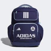 Adidas阿迪达斯儿童书包蓝色小学生大容量多口袋休闲双肩包JN1652