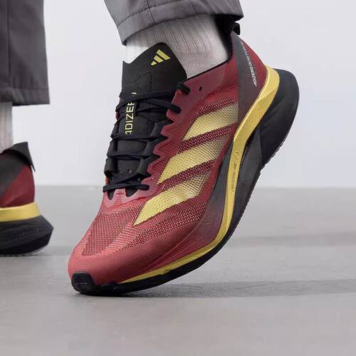 阿迪达斯ADIZERO BOSTON 10男子马拉松运动透气跑步鞋GY0928